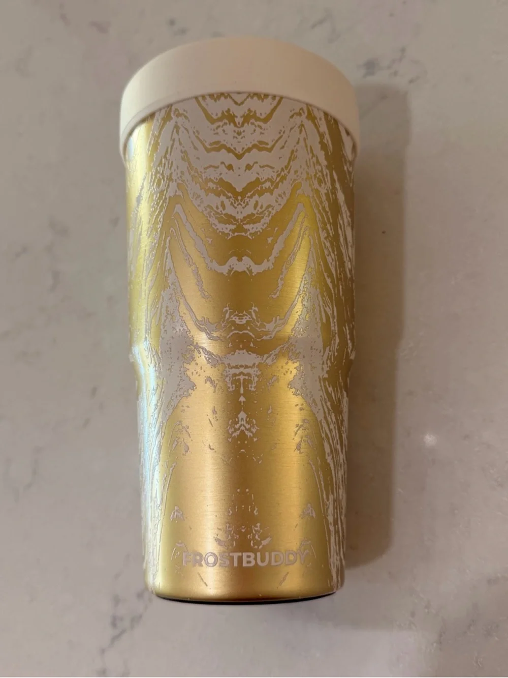 FrostBuddy Gold Metallic Insulated Tumbler - Picture 1 of 3